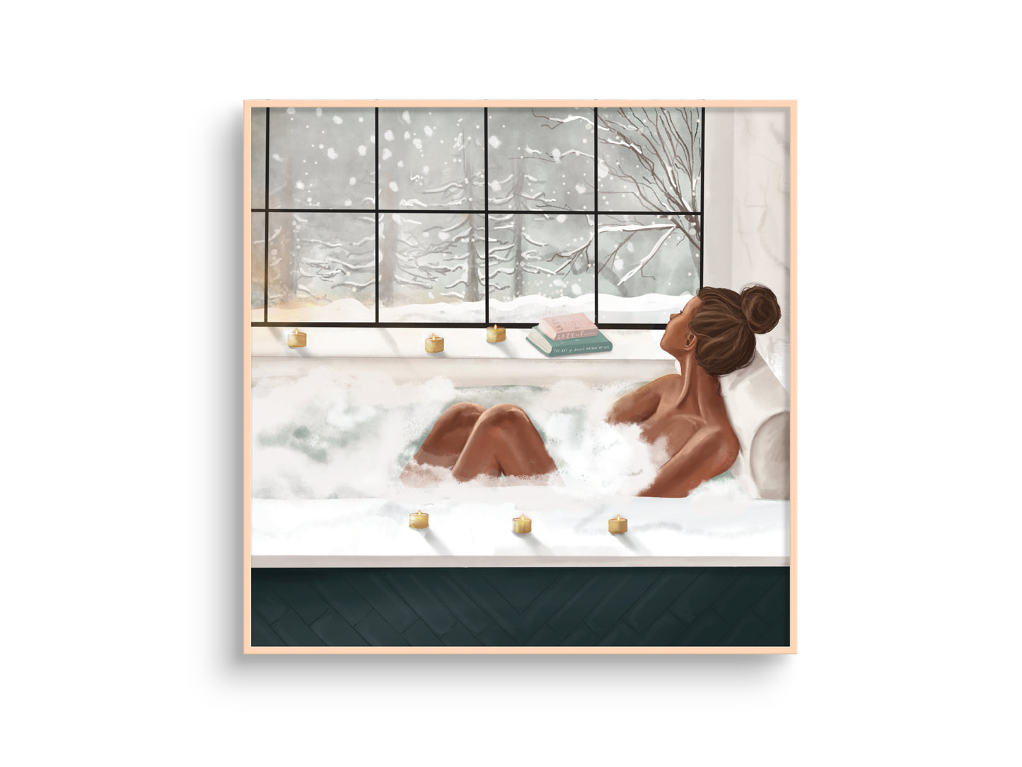 Fine Art Illustration Print "Bath time"