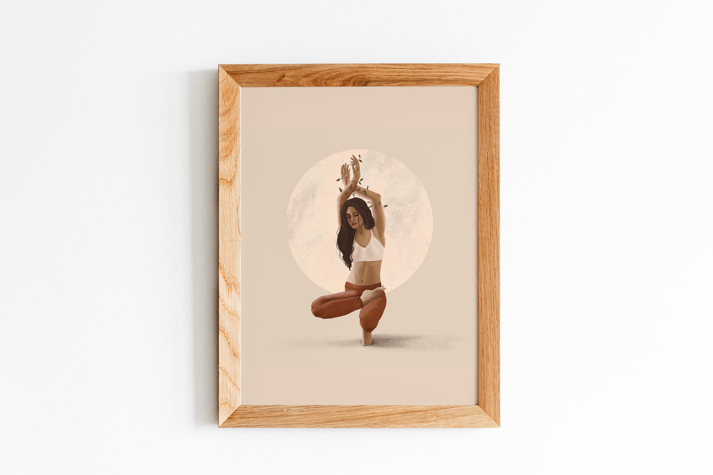 Be patient yoga art print illustre mayon