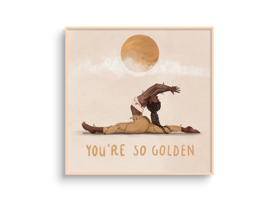 Affiche/ Poster - Illustration "You're so golden"