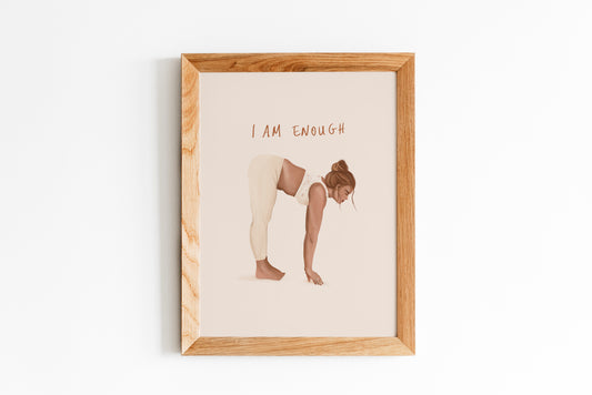 Fine Art Illustration Print "I am enough"