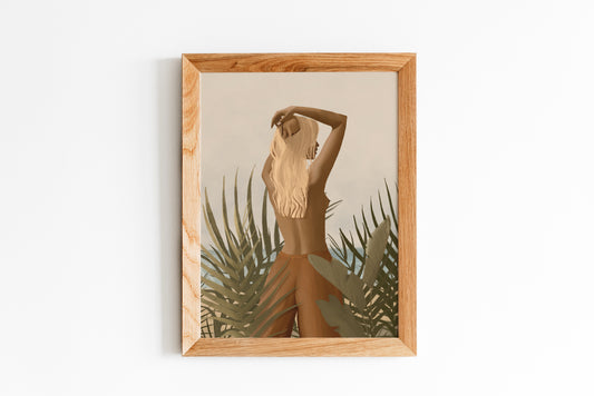 Affiche/ Poster A4 - Illustration "Jungle Girl"