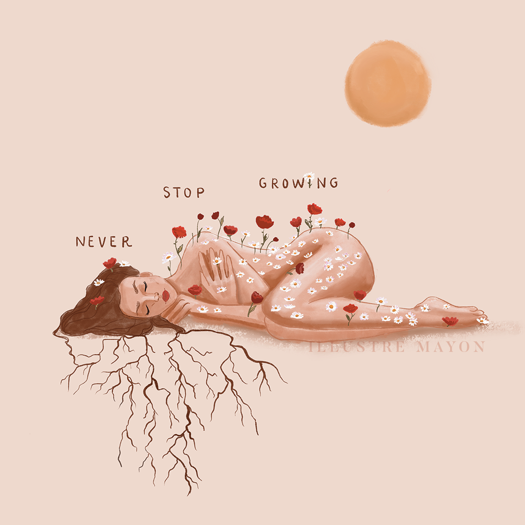 Affiche/ Poster - Illustration "Never Stop Growing"