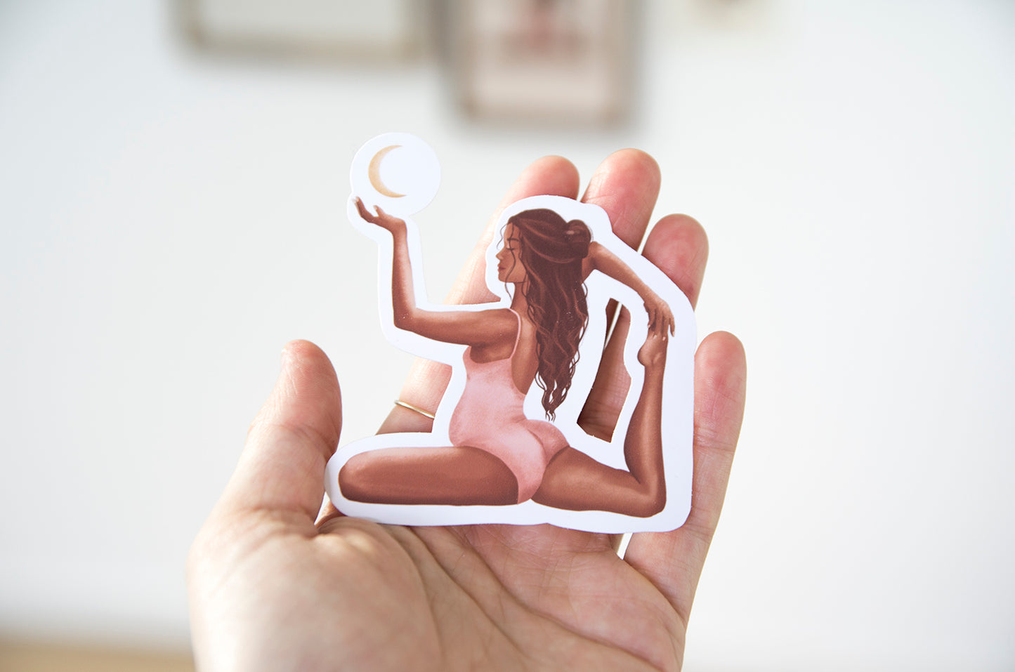Sticker "Precious Moon" - Autocollant yoga