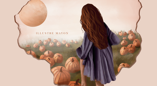 Fine Art Illustration Print "Stepping into Autumn"